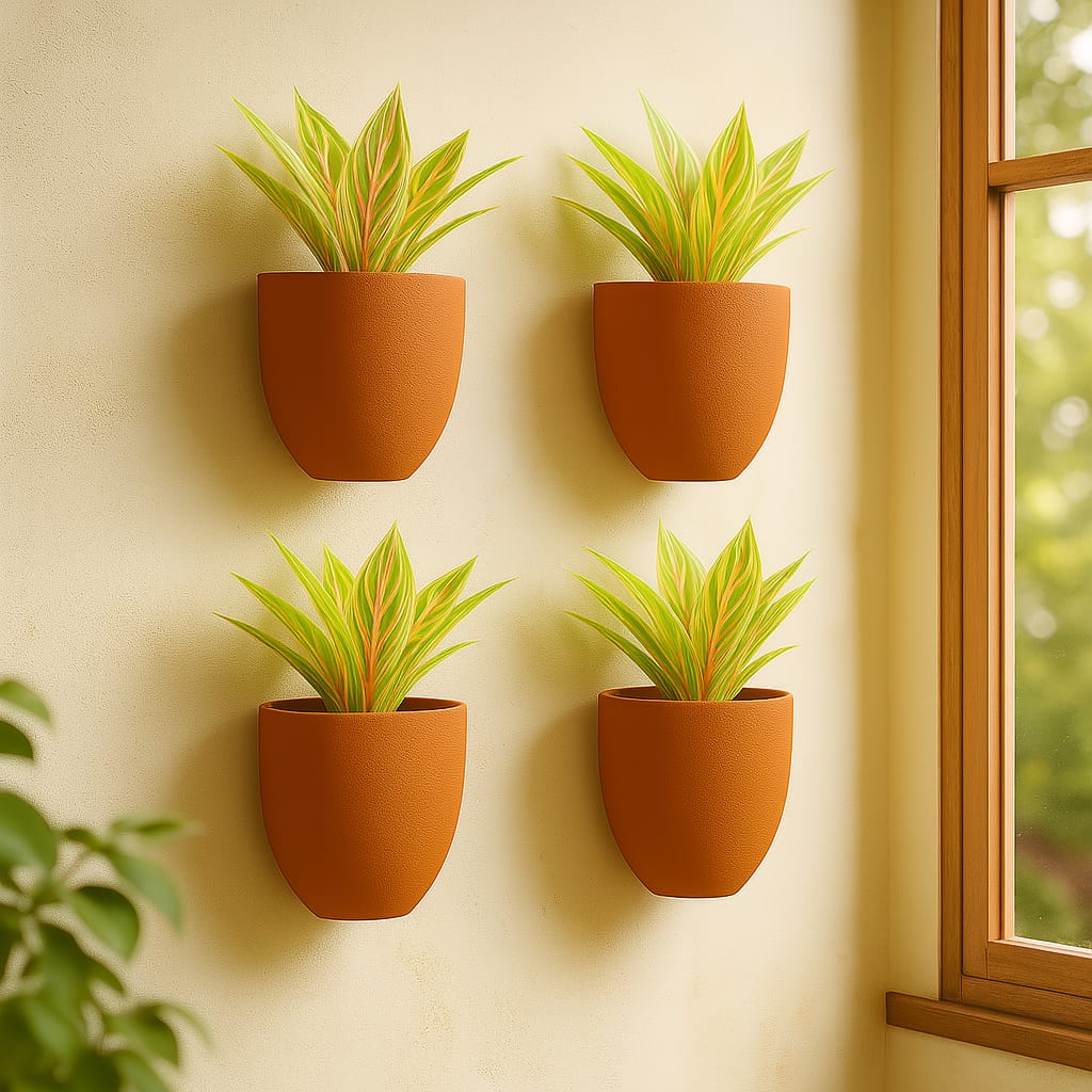 Hexane Wall Planter Small 4 Inch | Terracotta Hanging Wall Planter - Image 19