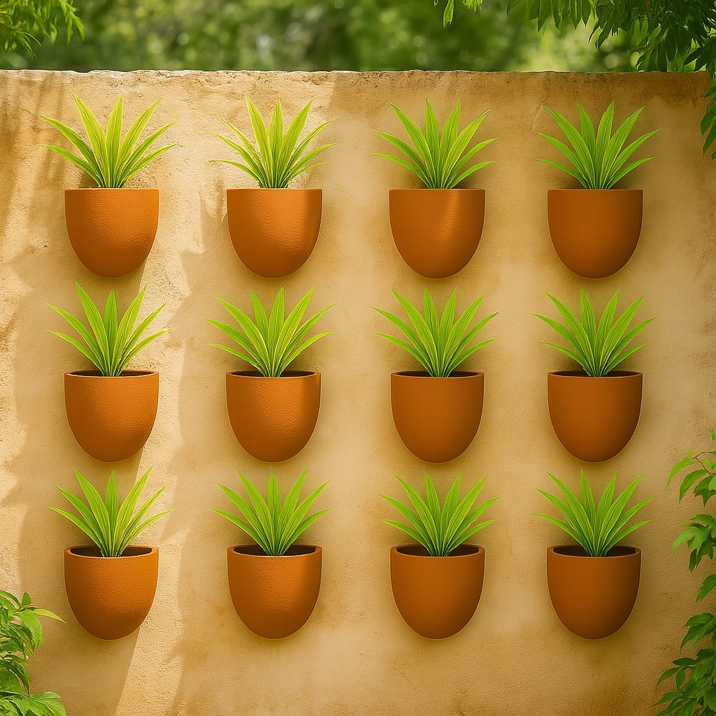 Hexane Wall Planter Small 4 Inch | Terracotta Hanging Wall Planter - Image 2