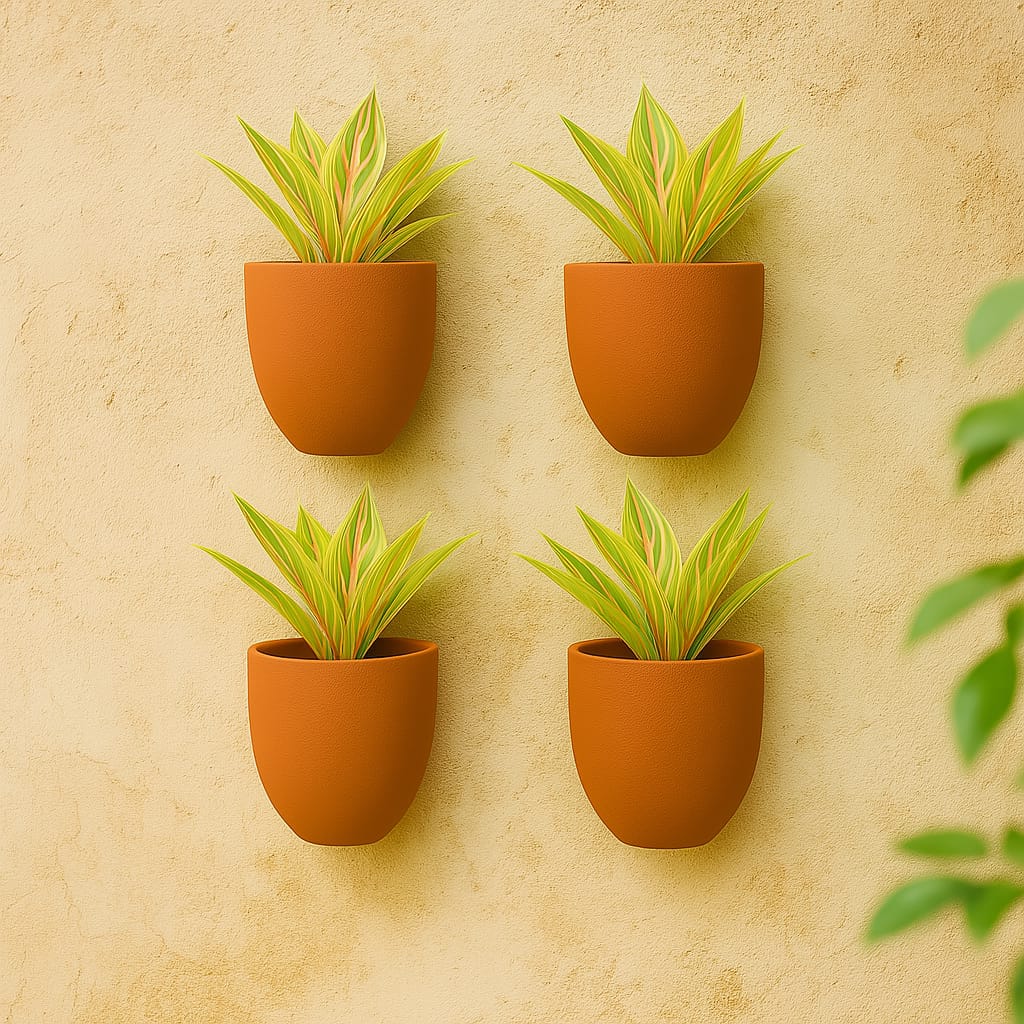 Hexane Wall Planter Small 4 Inch | Terracotta Hanging Wall Planter - Image 20