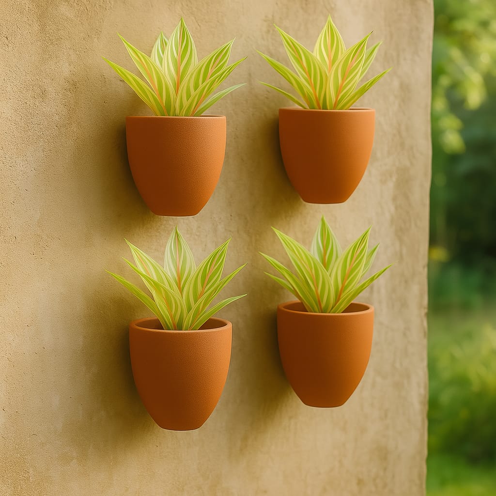 Hexane Wall Planter Small 4 Inch | Terracotta Hanging Wall Planter - Image 21