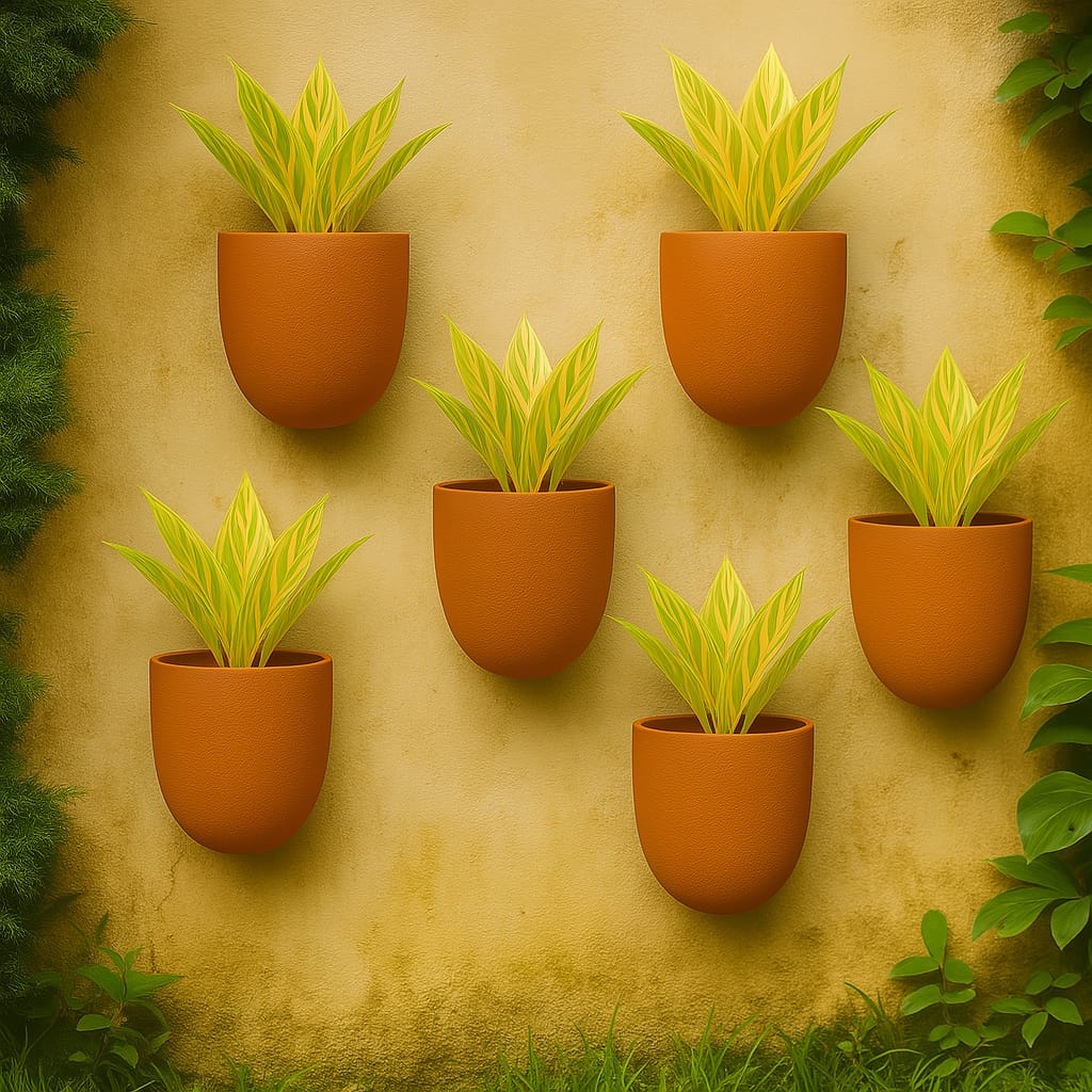Hexane Wall Planter Small 4 Inch | Terracotta Hanging Wall Planter - Image 22