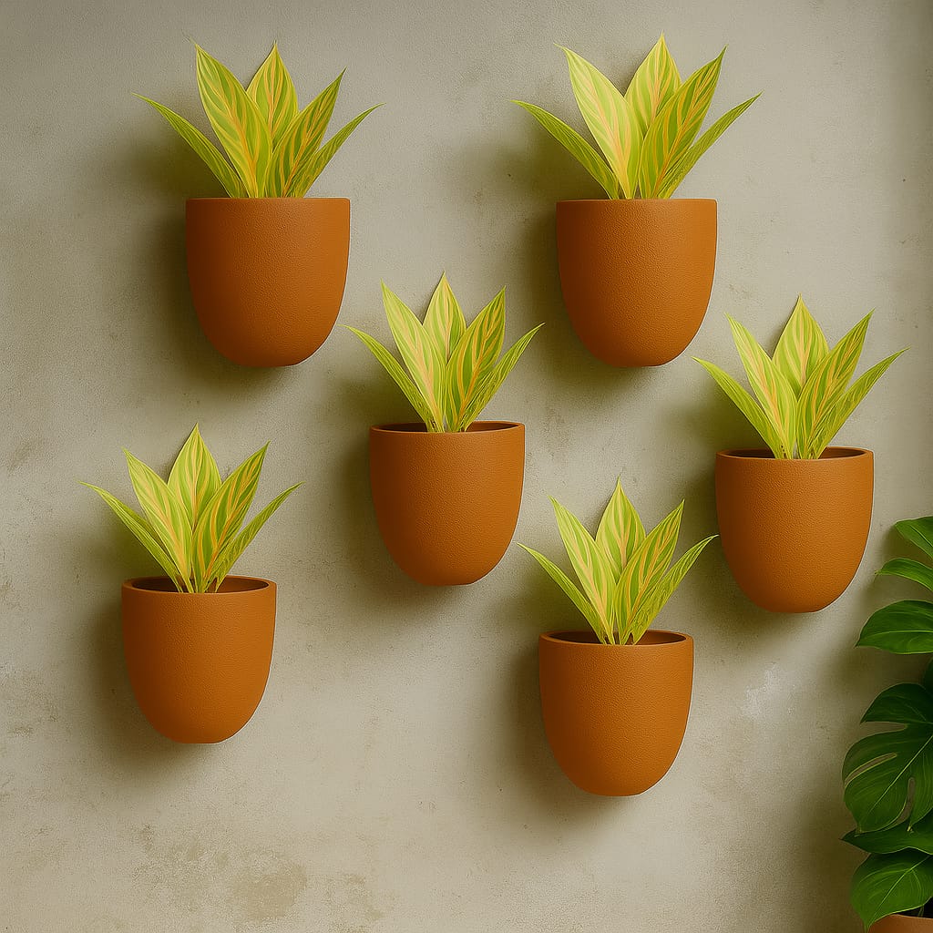 Hexane Wall Planter Small 4 Inch | Terracotta Hanging Wall Planter - Image 23