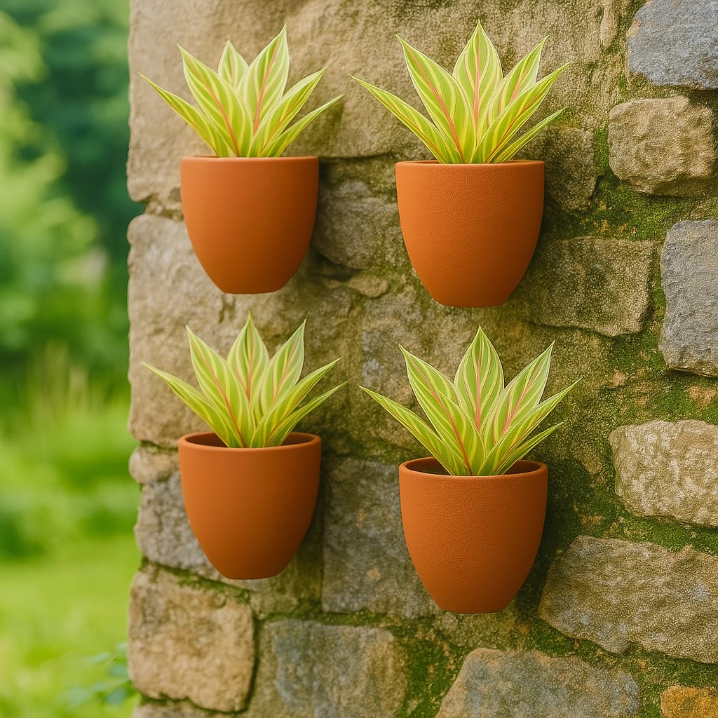 Hexane Wall Planter Small 4 Inch | Terracotta Hanging Wall Planter - Image 24