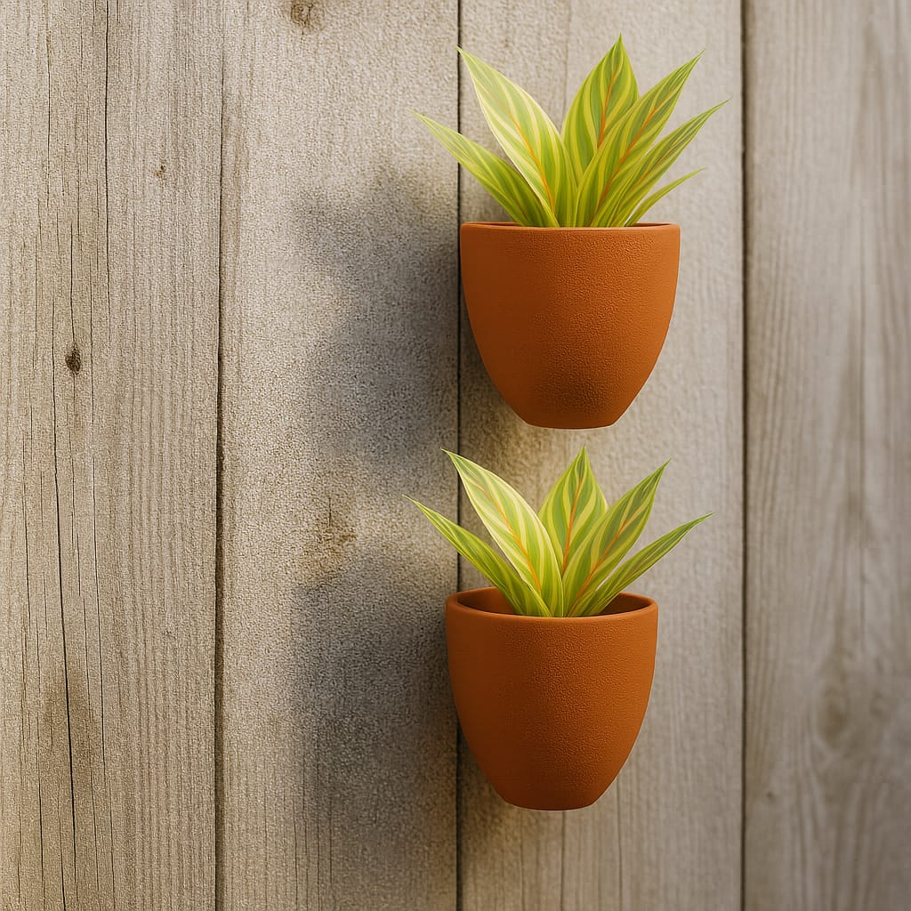 Hexane Wall Planter Small 4 Inch | Terracotta Hanging Wall Planter - Image 26