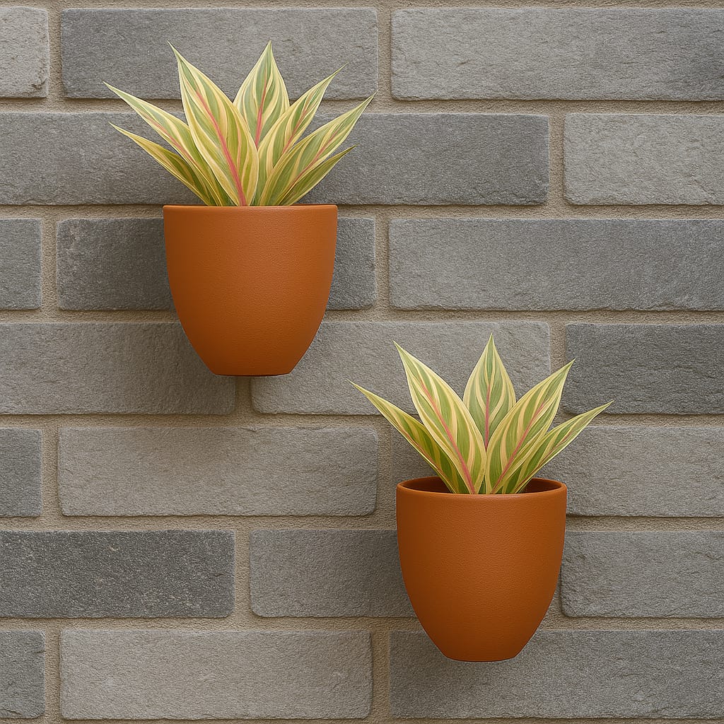 Hexane Wall Planter Small 4 Inch | Terracotta Hanging Wall Planter - Image 27