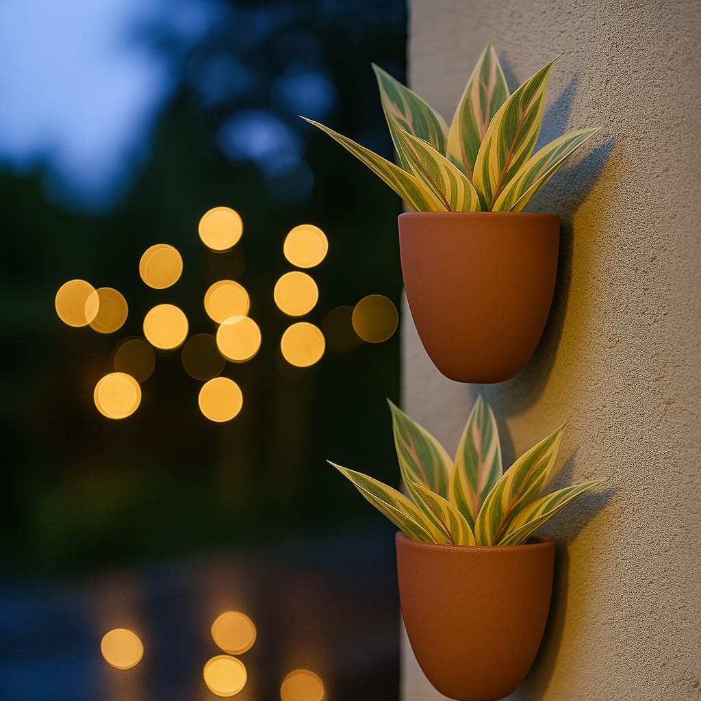 Hexane Wall Planter Small 4 Inch | Terracotta Hanging Wall Planter - Image 28