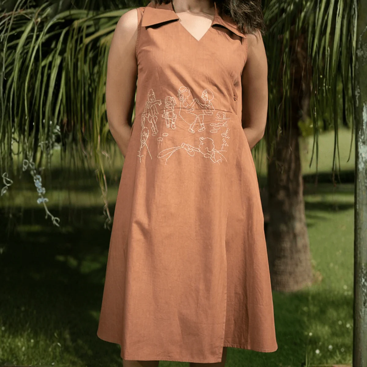 Hide & Seek Reverie Embroidered Dress for Women | Conscious Wear