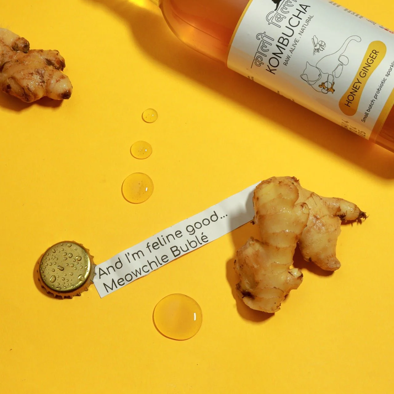 Honey Ginger Kombucha (250ml) | Raw, Naturally Fermented Probiotic Drink - Image 5