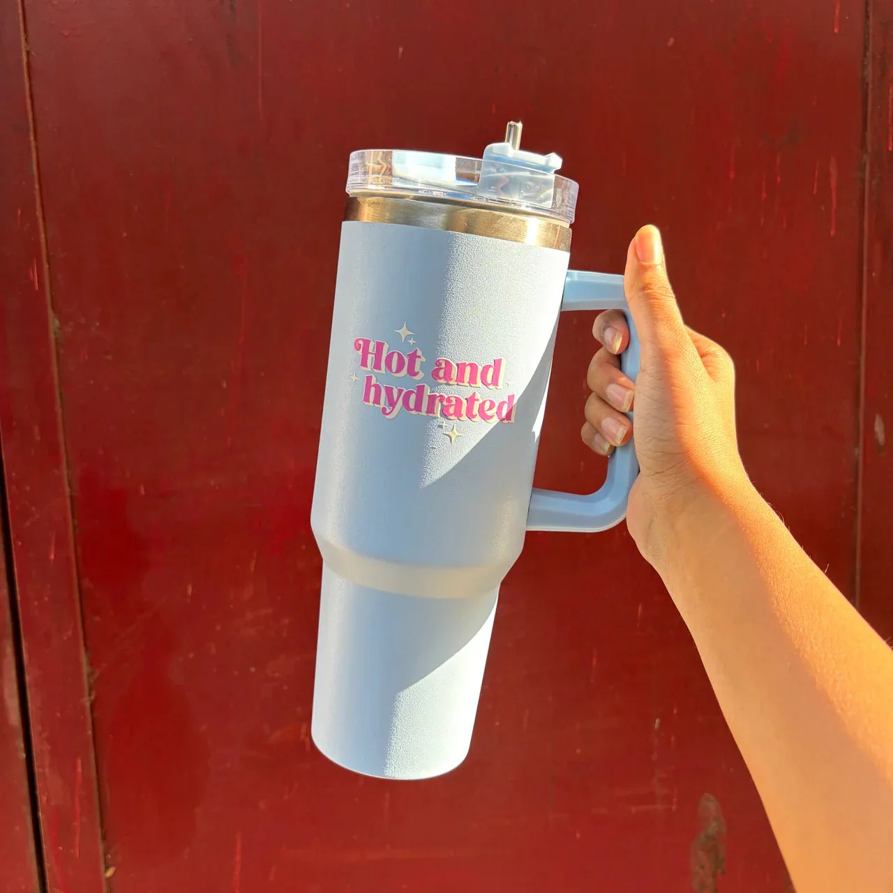 Hot & Hydrated Tumbler | Insulated Reusable Travel Cup - Image 3