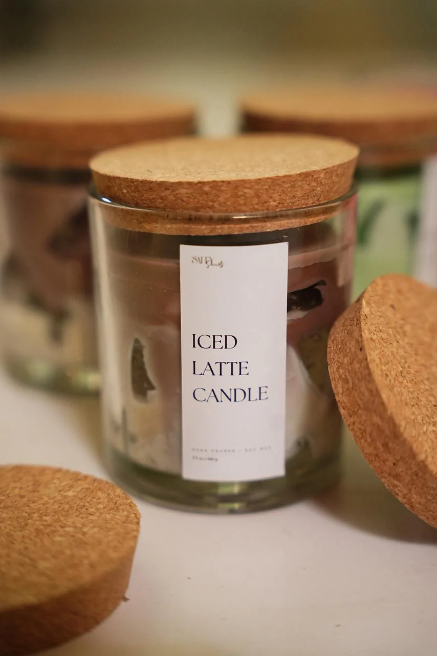 Iced Latte Scented Soy Wax Coffee Aroma Candle