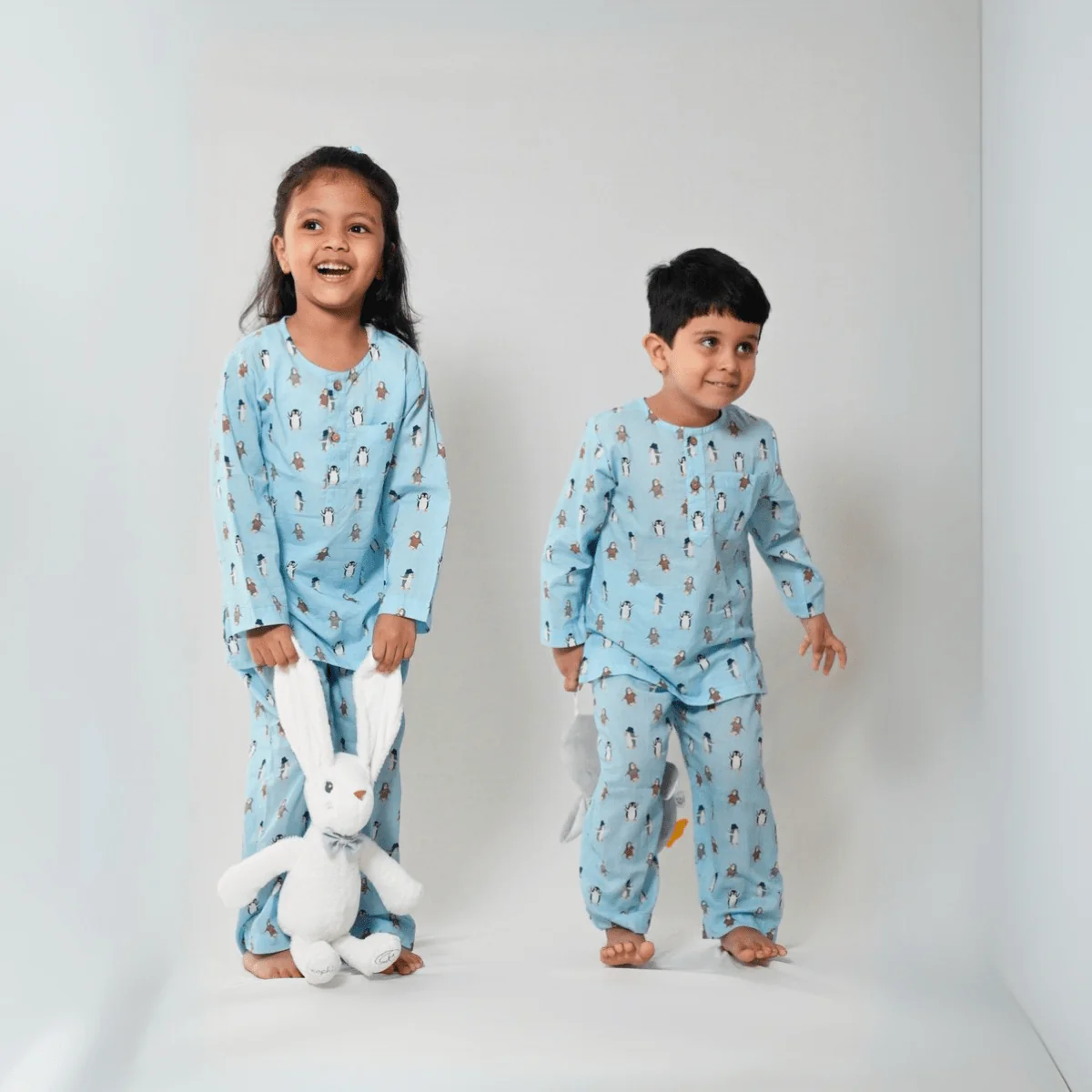 100% Cotton Icy Snuggles Kids Kurta & Pants Set