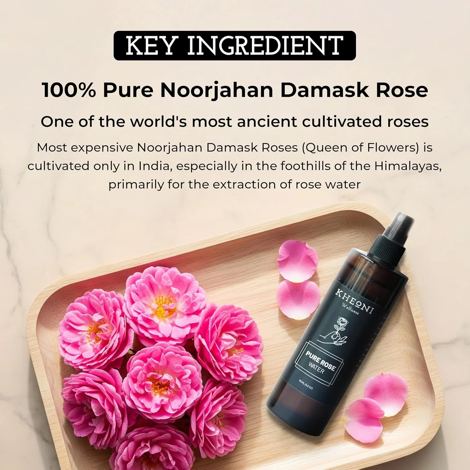 Premium Natural Rose Water Mist Spray for Face - Image 2