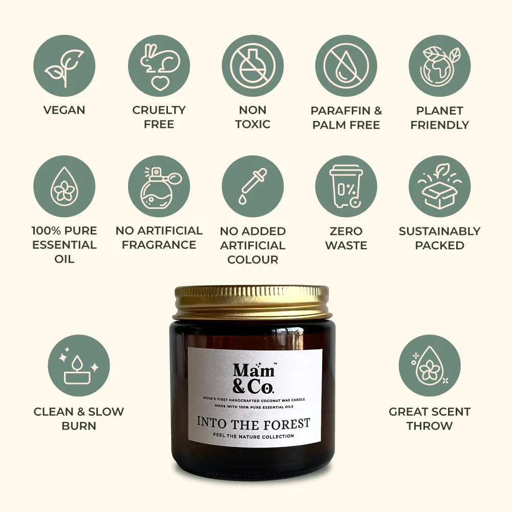 Into the Forest- 100% Coconut Wax Botanical Candle - Image 6