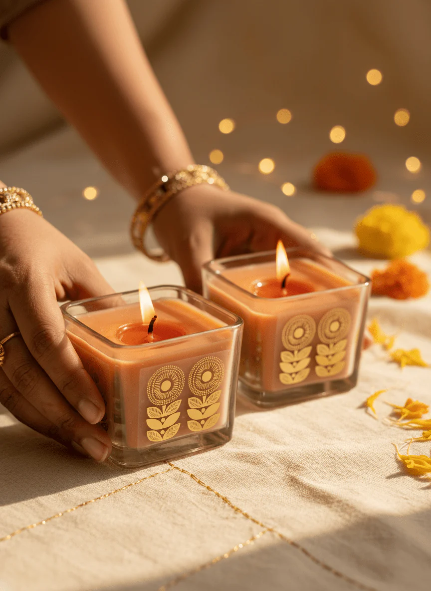 Ira Candles – Set of 2 Decorative Candles - Image 2