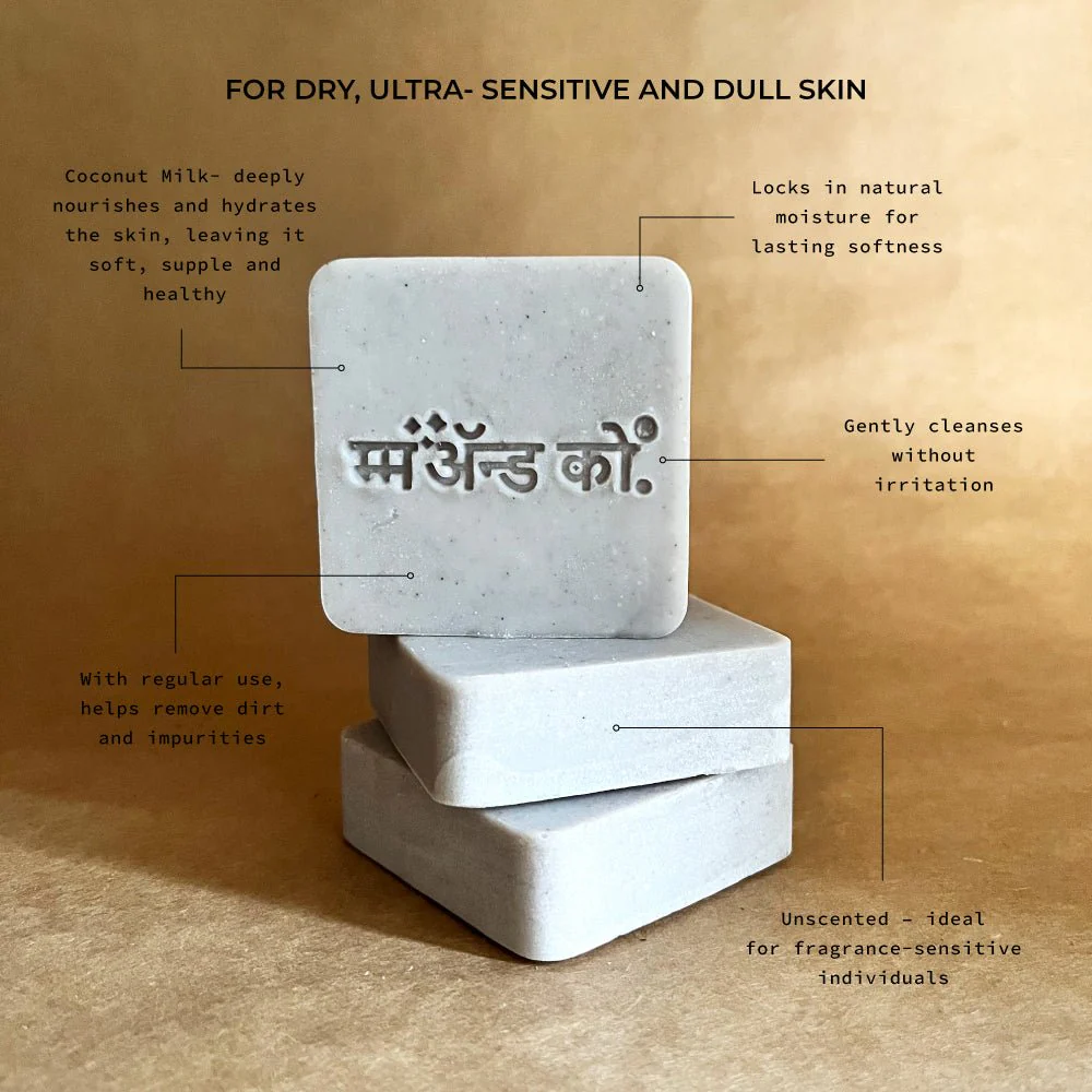 Isha Shea Coconut Milk Cold Process Soap – Gentle Handmade Bar - Image 2