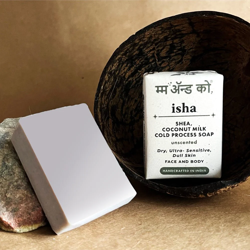 Isha Shea Coconut Milk Cold Process Soap – Gentle Handmade Bar - Image 7
