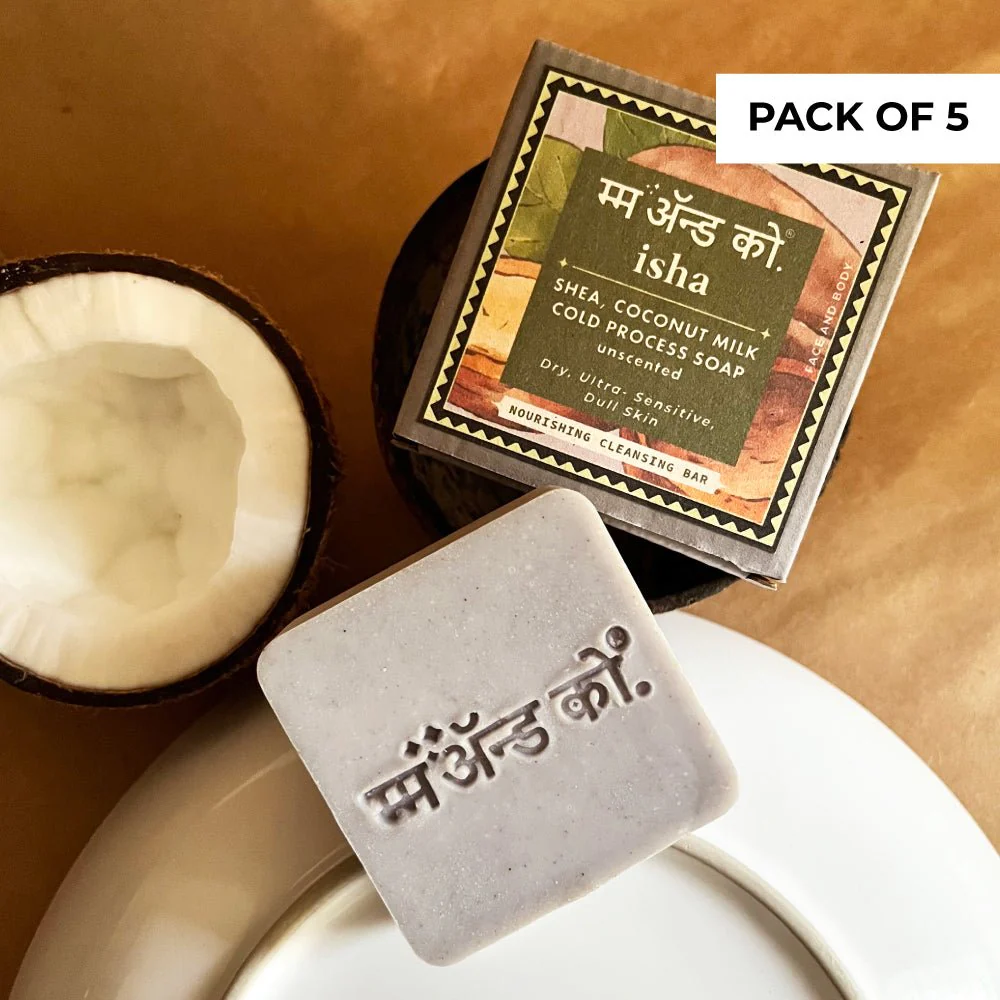 Isha Shea Coconut Milk Cold Process Soap – Gentle Handmade Bar - Image 8