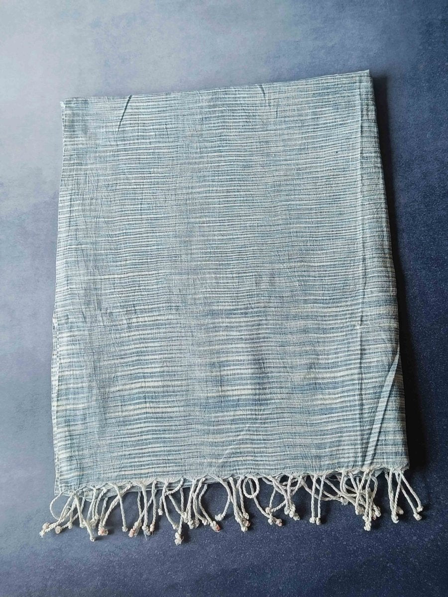 Ivory Blush Hemp Fabric Unisex Stole - Image 11