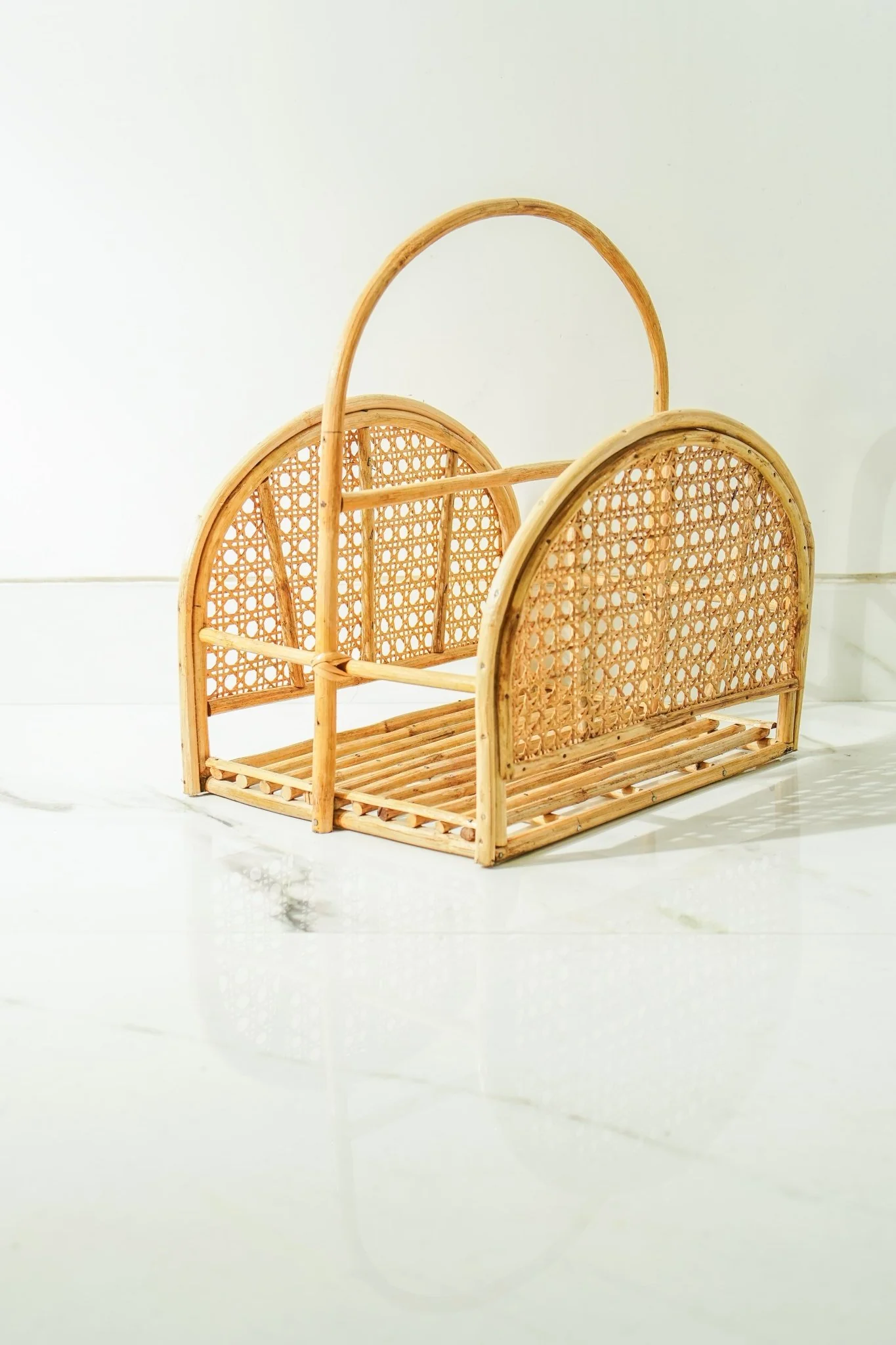 Rattan Jaal Magazine & Book Holder Organizer - Image 4