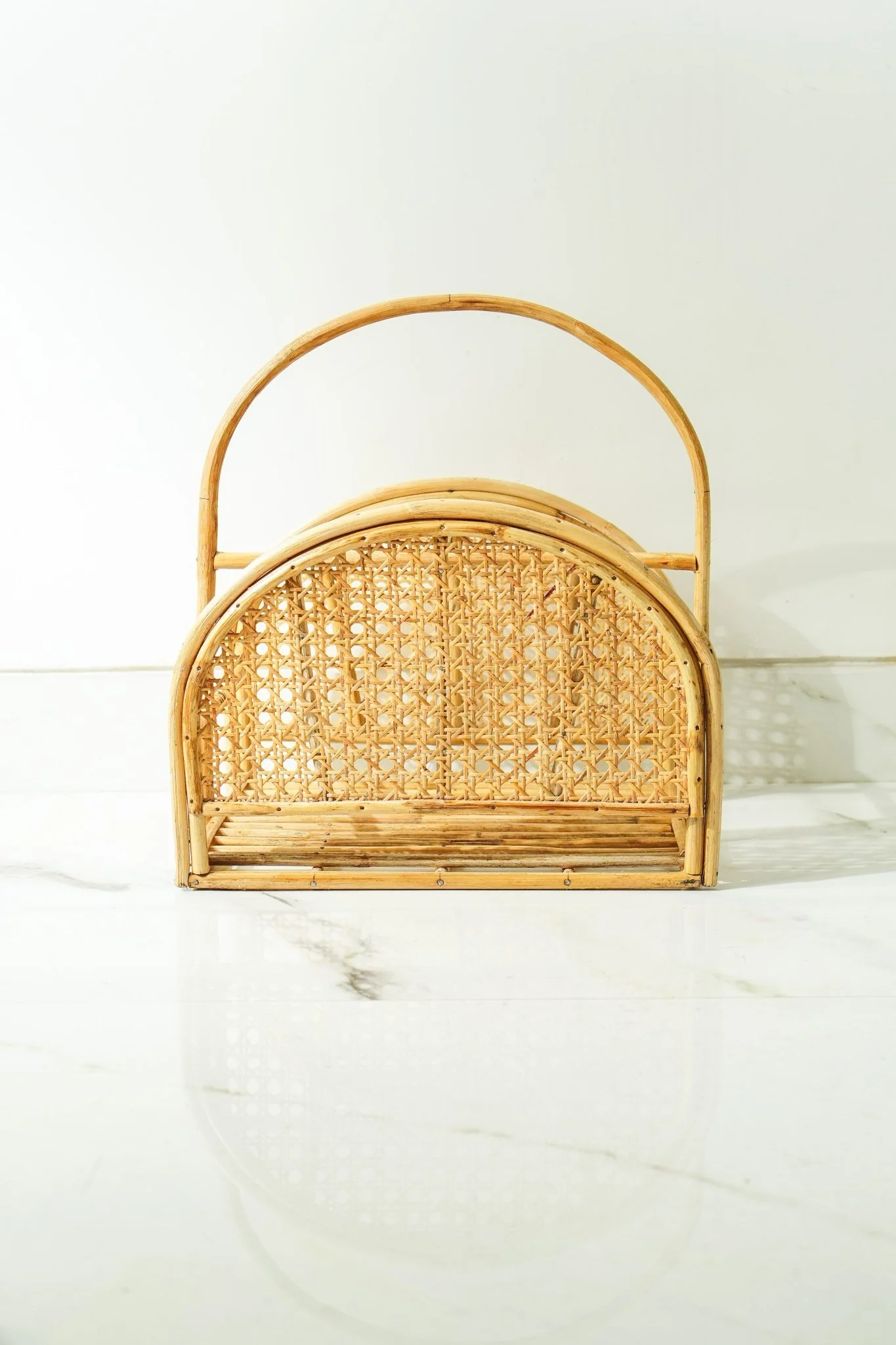 Rattan Jaal Magazine & Book Holder Organizer - Image 6