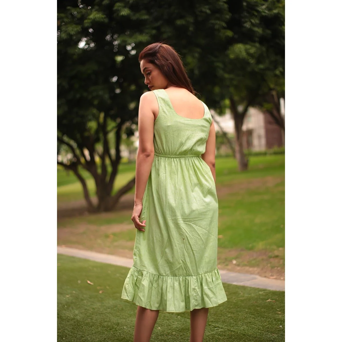 Jazzy Jellyfish Cotton Maternity Dress for Women - Image 2