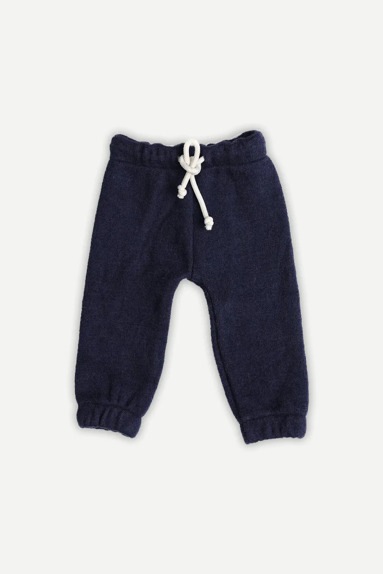 Pure Wool Baby Jogger Pants | Herbal Dyed with Sacred Lotus - Image 2