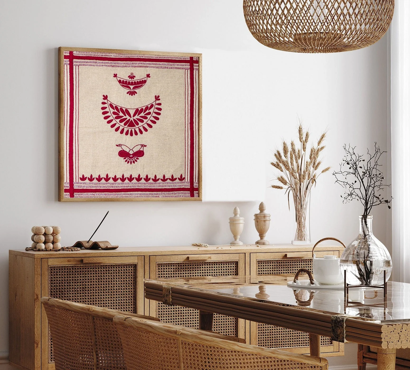 Joon Biri Style Wall Art 15 X 17 Inches-Unframed