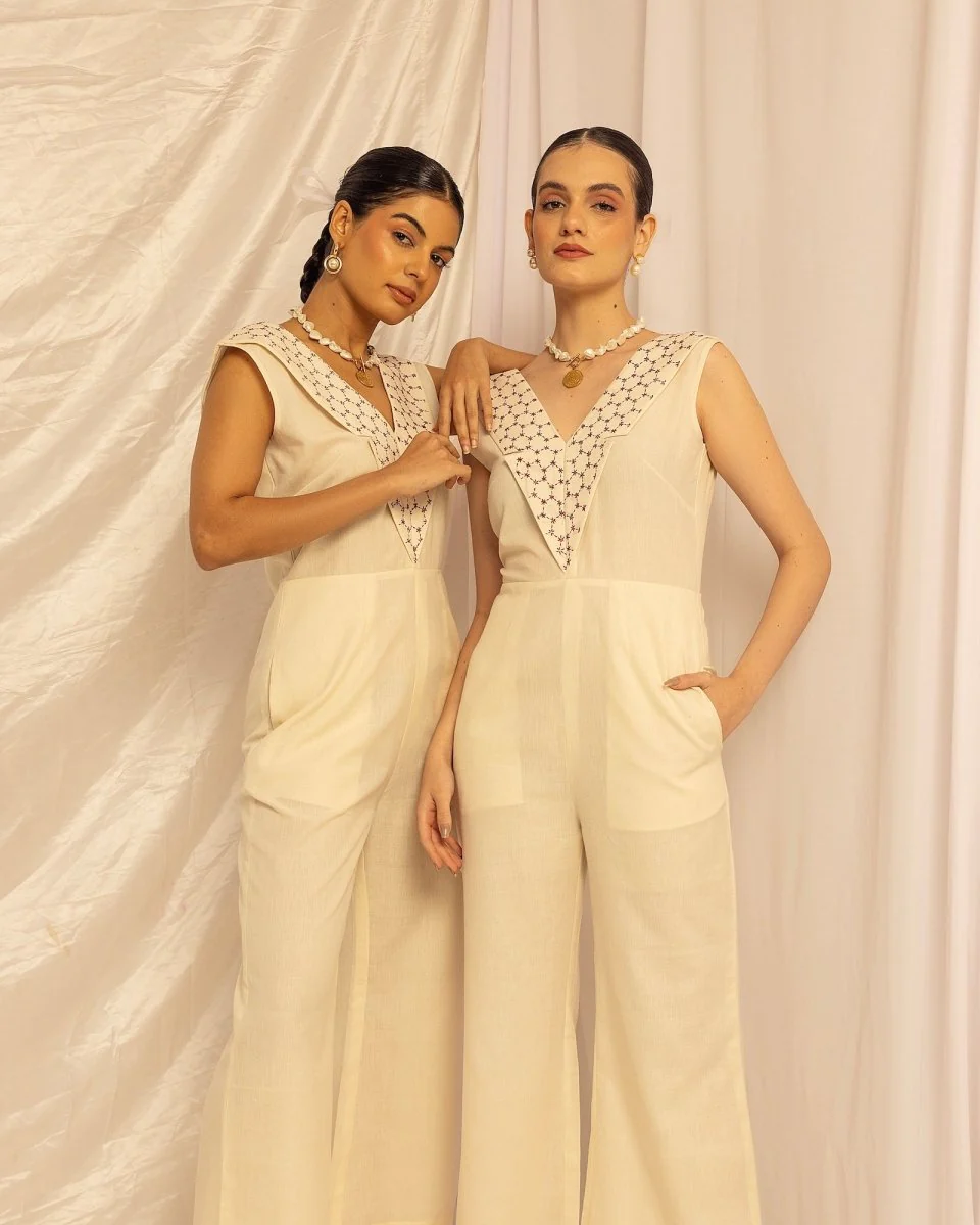 Handmade Cotton Jumpsuit – Sustainable & Stylish Outfit - Image 2