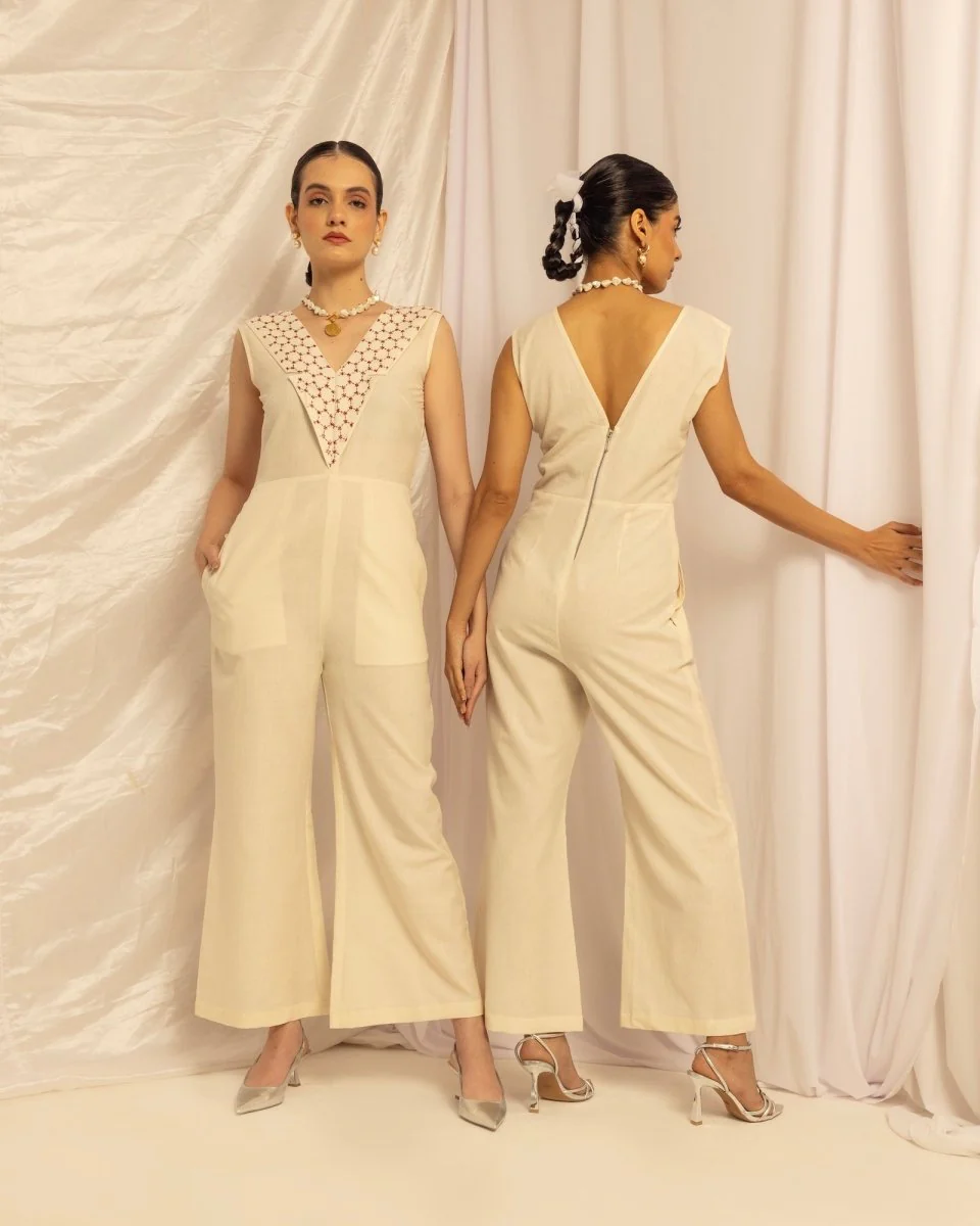Handmade Cotton Jumpsuit – Sustainable & Stylish Outfit - Image 3