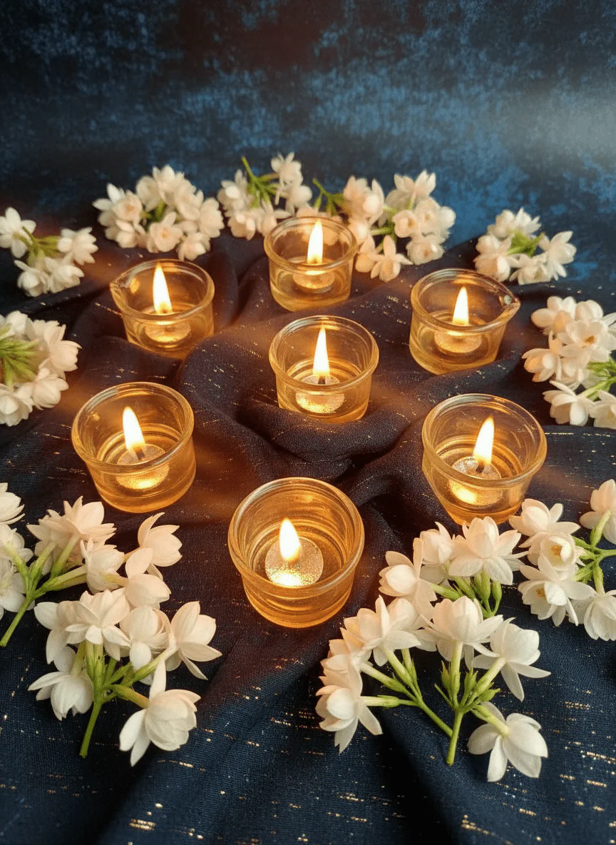 Jyot Brass & Glass Diyas – Set of 6 | Handmade Decorative Diyas - Image 12