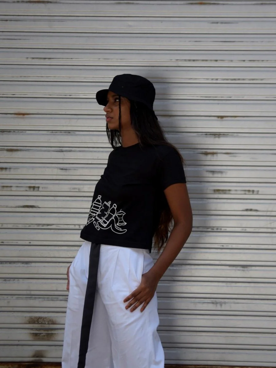 Kachra Crop Top | 100% Cotton Bio-Washed Fabric - Image 4