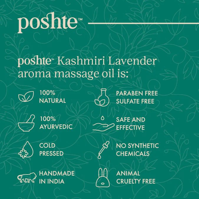 Kashmiri Lavender Body Massage Oil - 100ml - Image 3