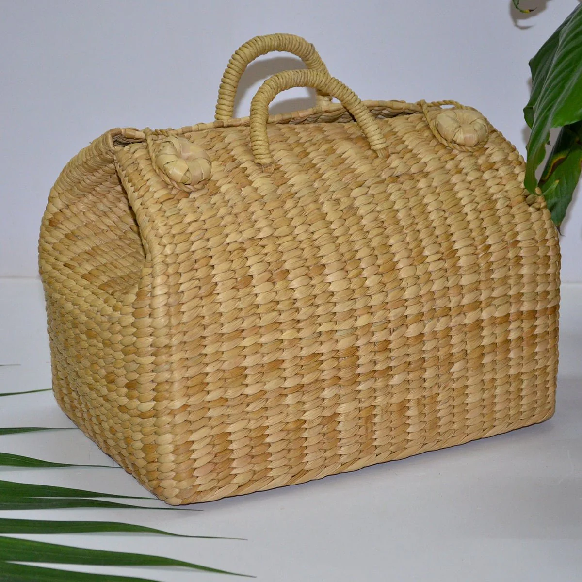 Kauna Lunch & Picnic Basket Medium Natural - Image 3