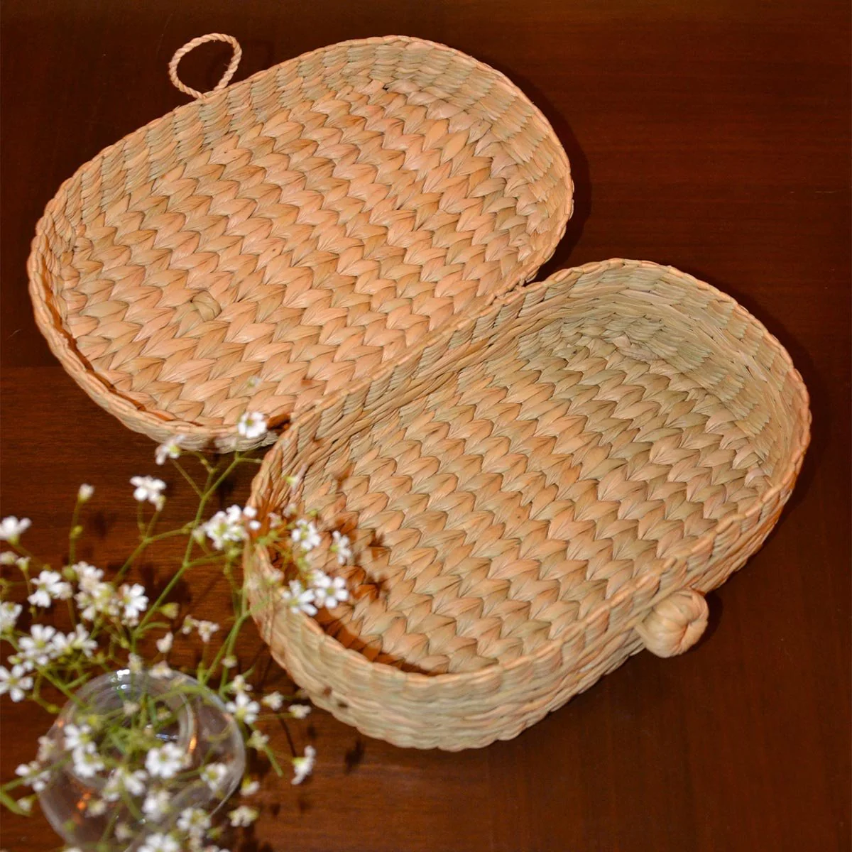 Kauna Oval Trinket & Gift Box - Natural - Image 13
