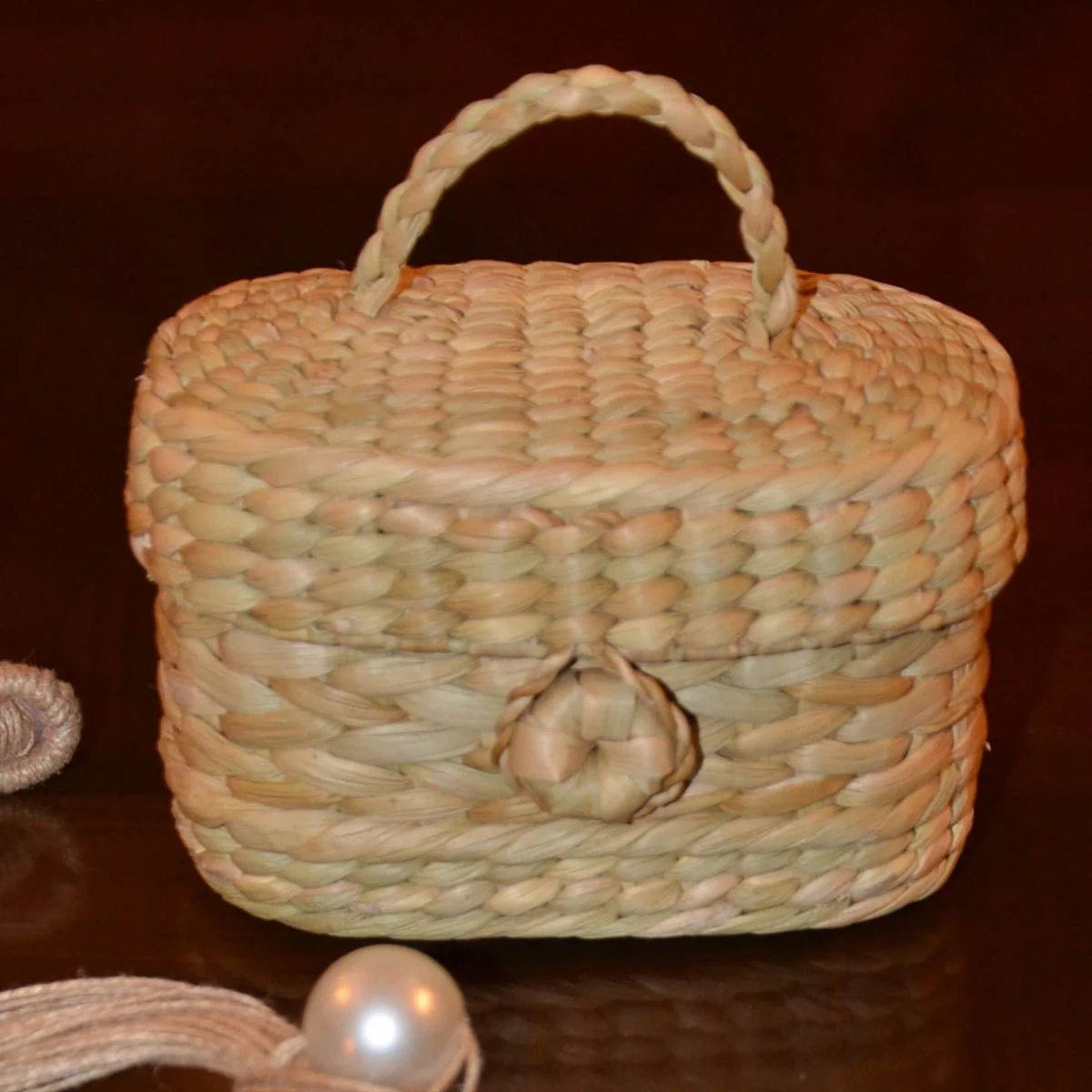 Kauna Oval Trinket & Gift Box - Natural - Image 4