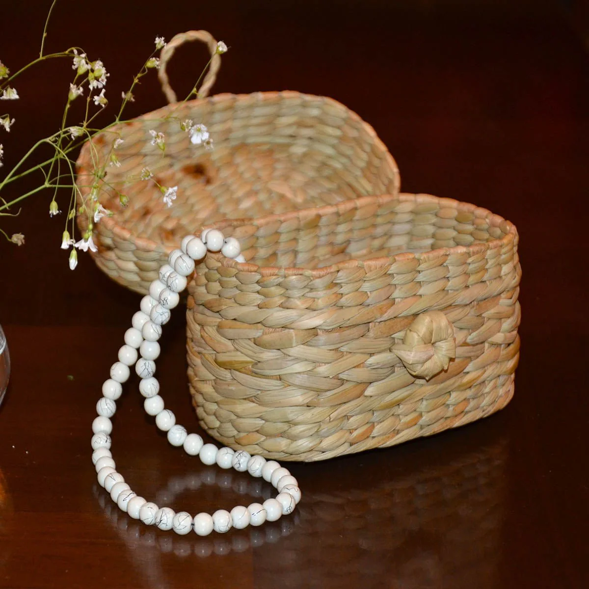 Kauna Oval Trinket & Gift Box - Natural - Image 9