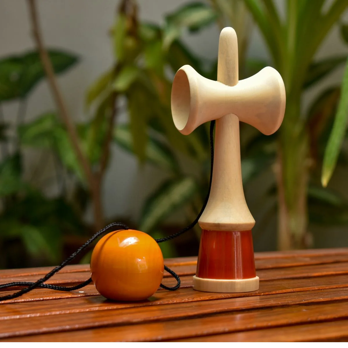Kendama Toy Yellow | Classic Skill Toy for All Ages - Image 2