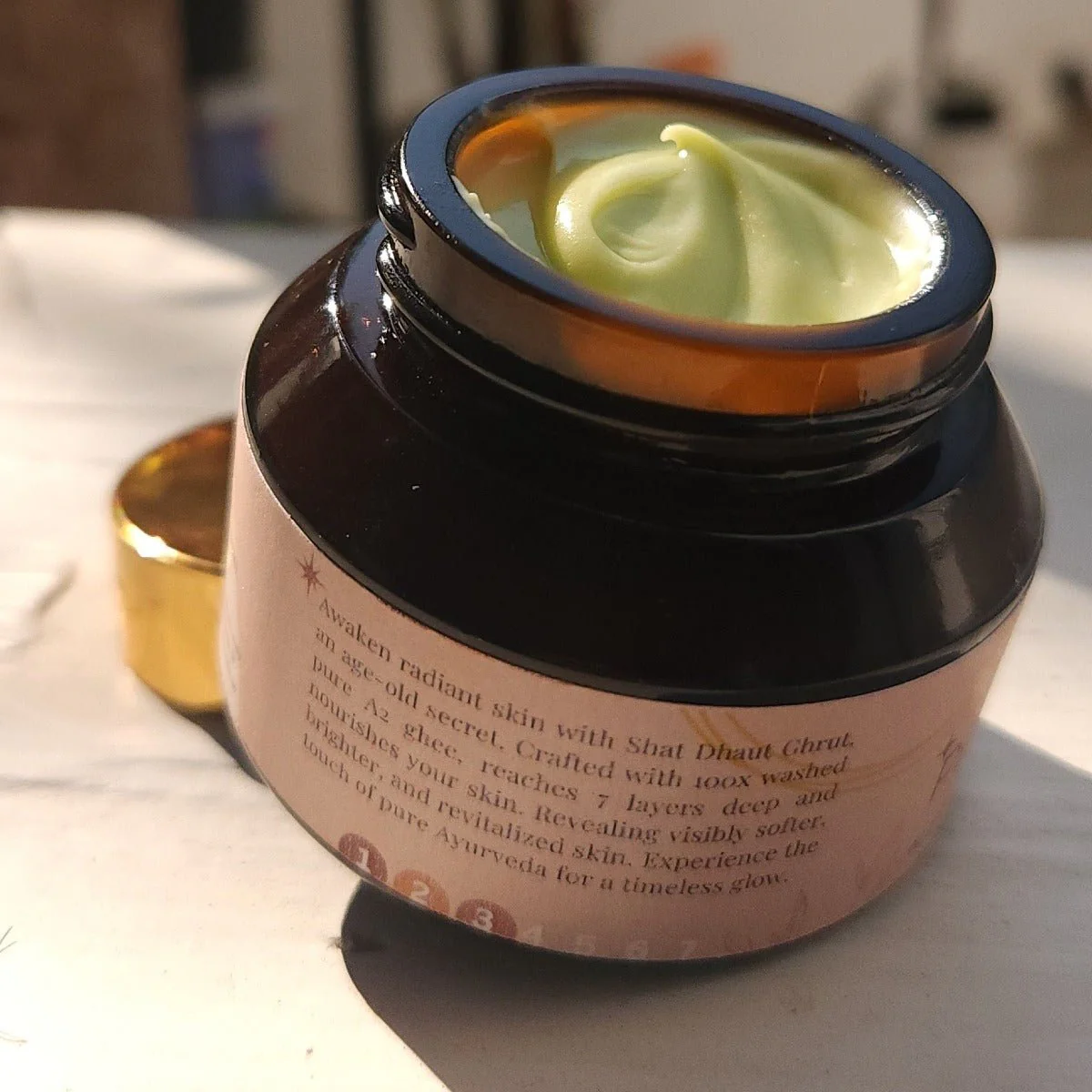 Kesar Infused Pure Ghee Emulsion - Shat Dhaut Ghrit - Image 8