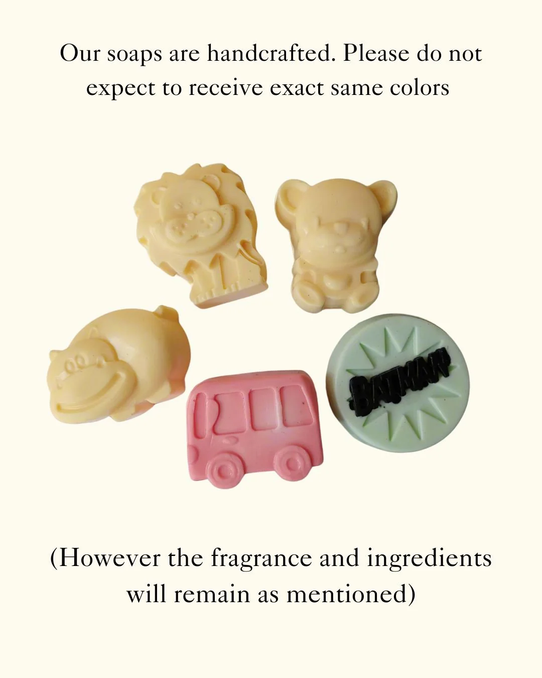 Kids Shea Butter & Goat Milk Cartoon, Cars & Flowers Soap Set - Image 3