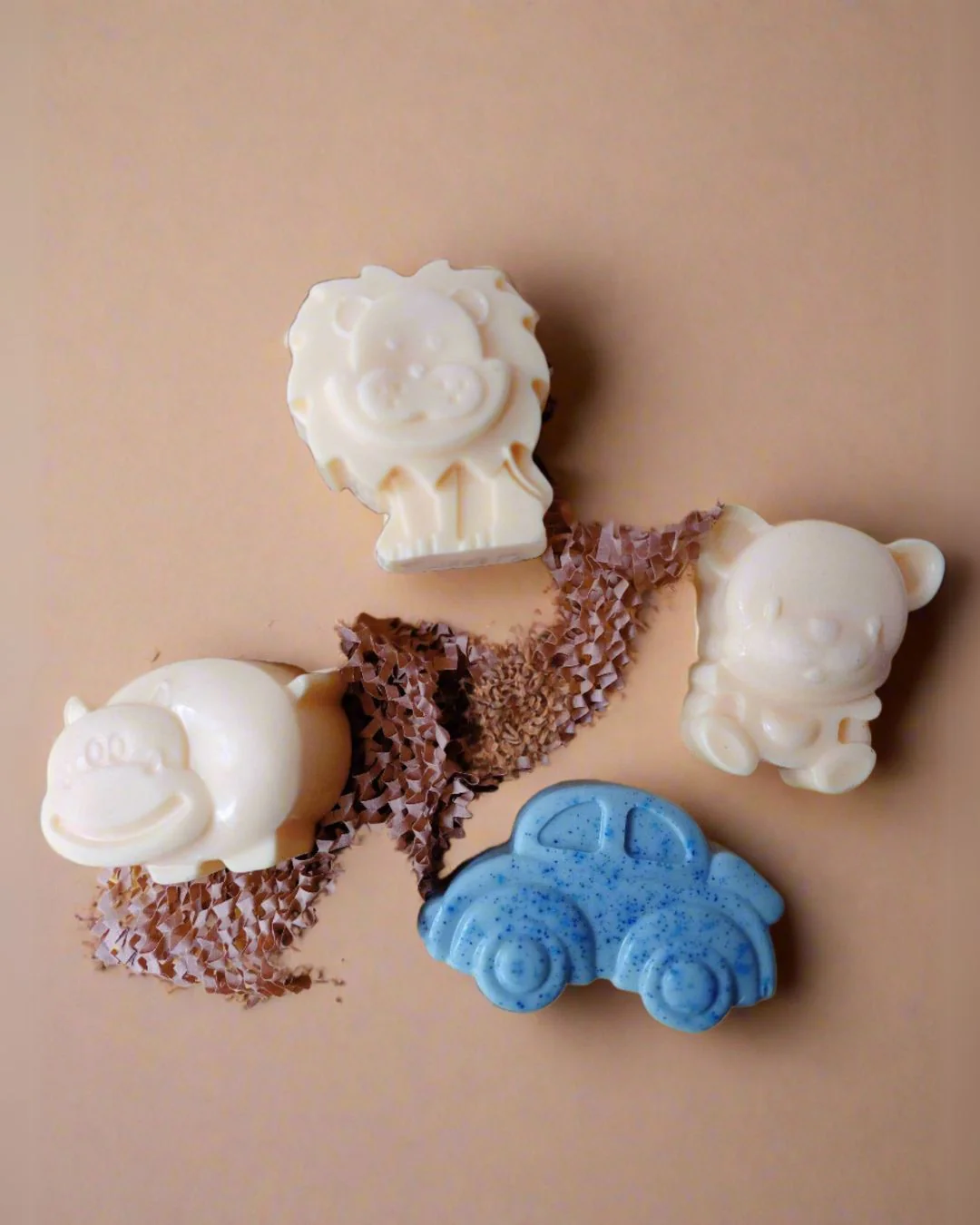 Kids Shea Butter & Goat Milk Cartoon, Cars & Flowers Soap Set - Image 8