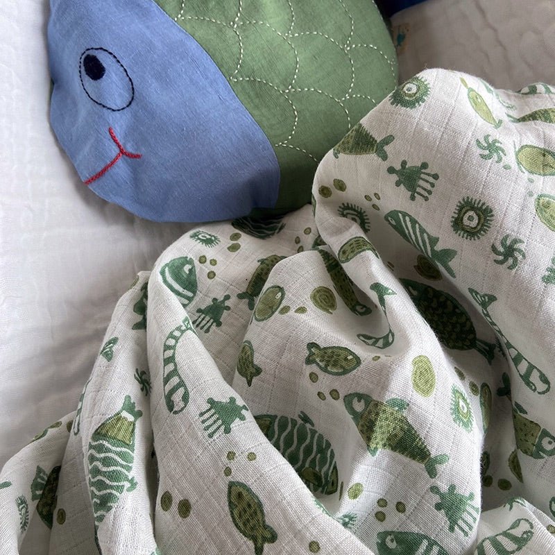 Baby Organic Cotton Swaddle Blanket - Image 4