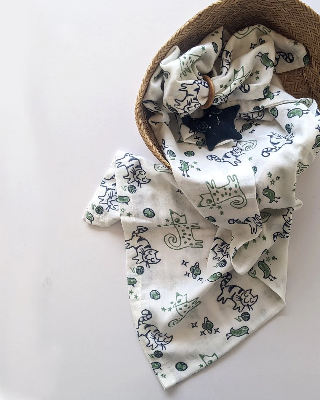 Baby Organic Cotton Swaddle Blanket - Image 5