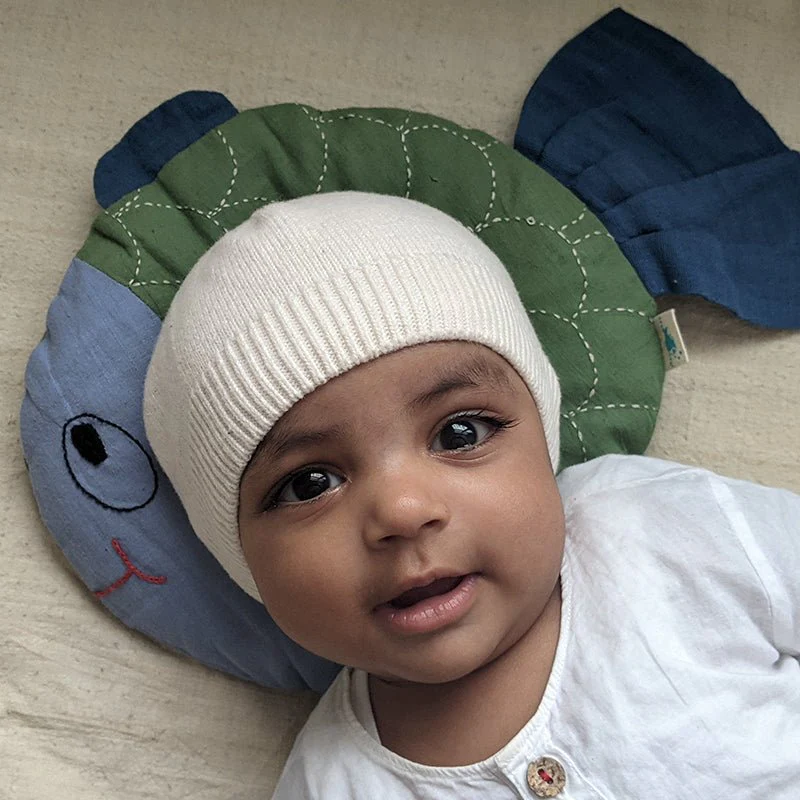 Kids Organic Cotton Mustard Seed Pillow - Image 4