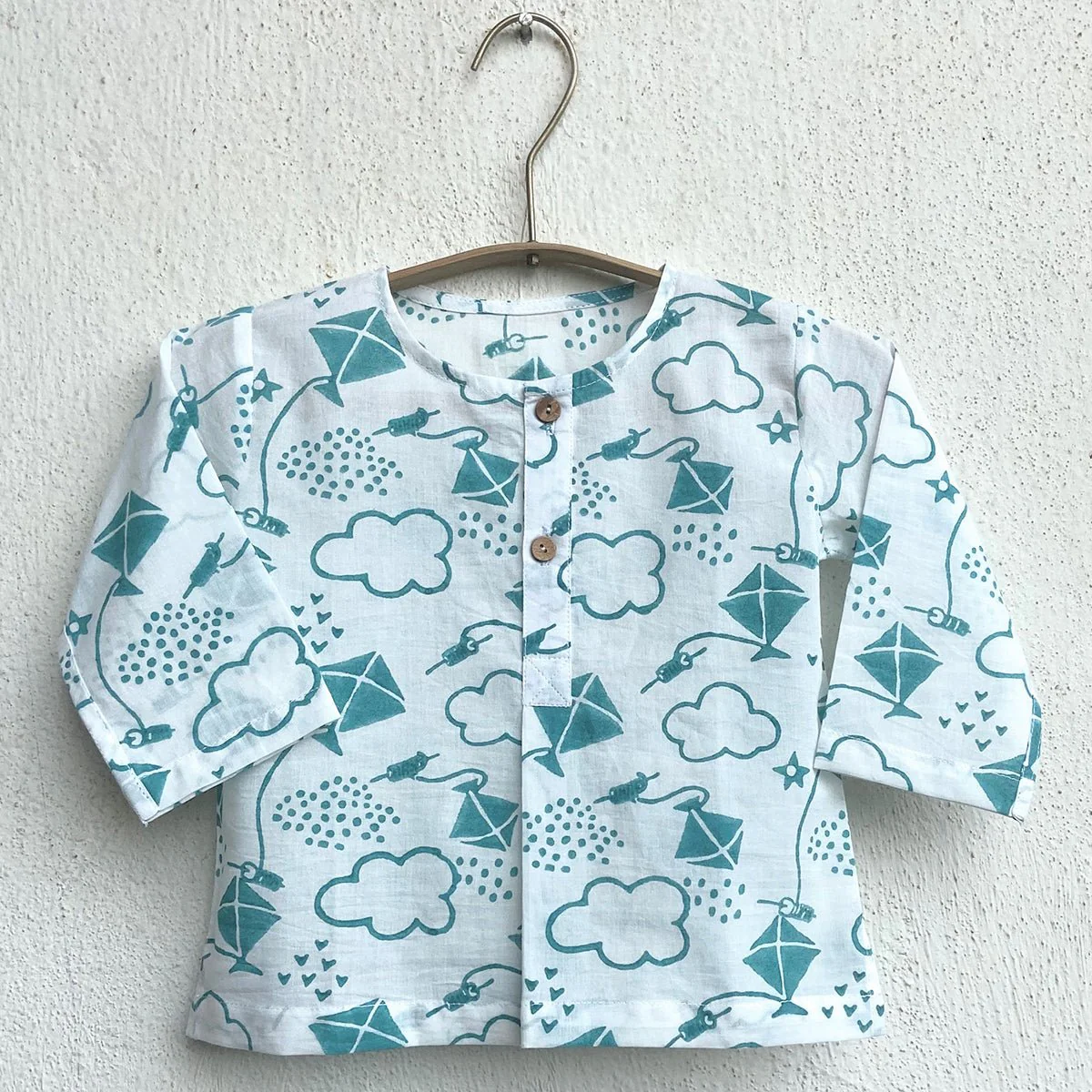 Kids Unisex Organic Cotton Patang Kurta set - Image 8