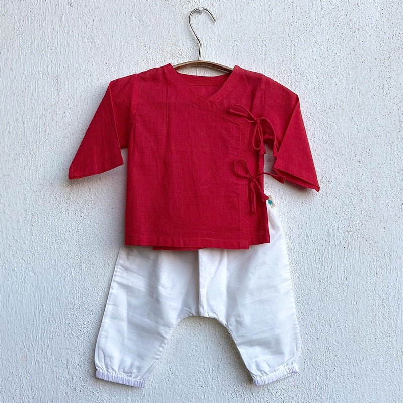 Kids Unisex Organic Cotton Puja Angarakha set