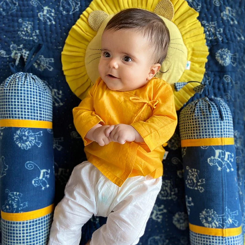 Kids Unisex Organic Cotton Puja Angarakha set - Image 9