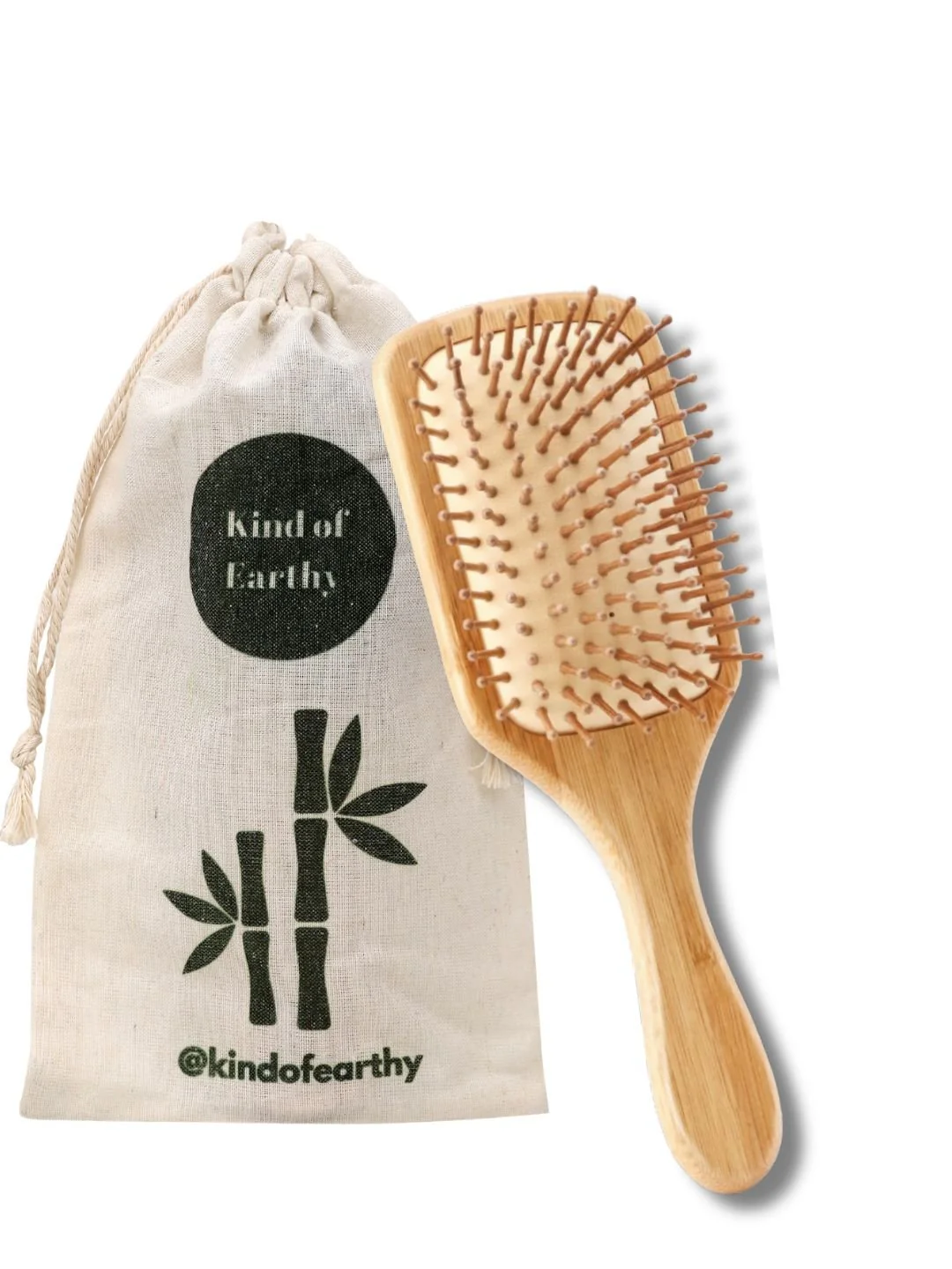 Mid-Size Bamboo Paddle Hairbrush | Travel-Friendly Eco Hairbrush