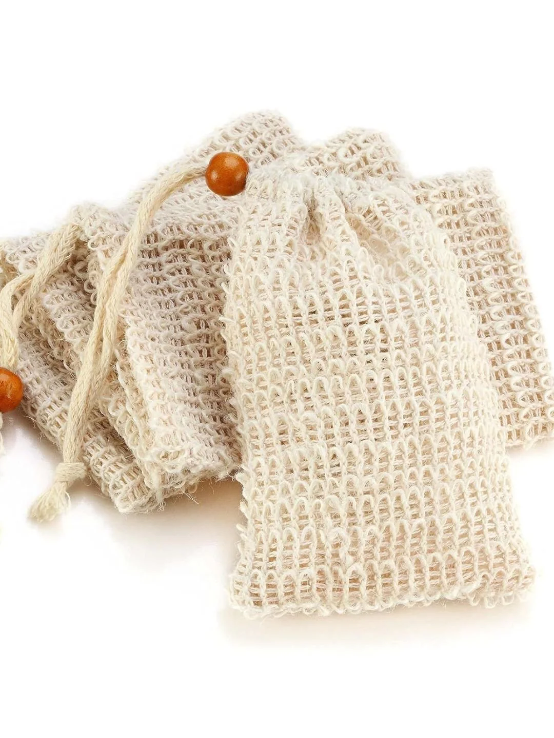 Ramie Soap Saver Pouch Pack of 2 | Natural Fibre Soap Bags