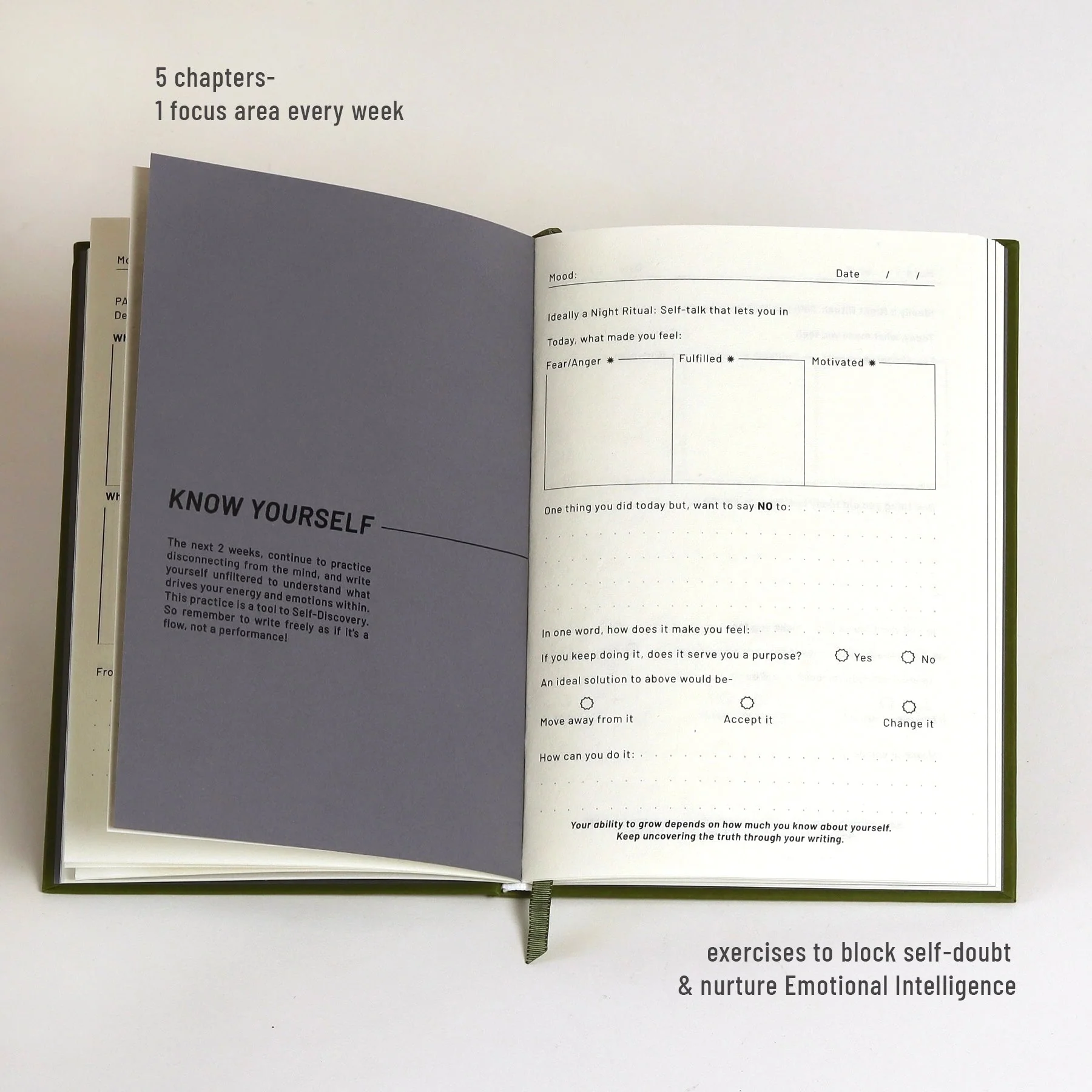Know Yourself Guided Wellness Journal For Self Reflection - Image 2