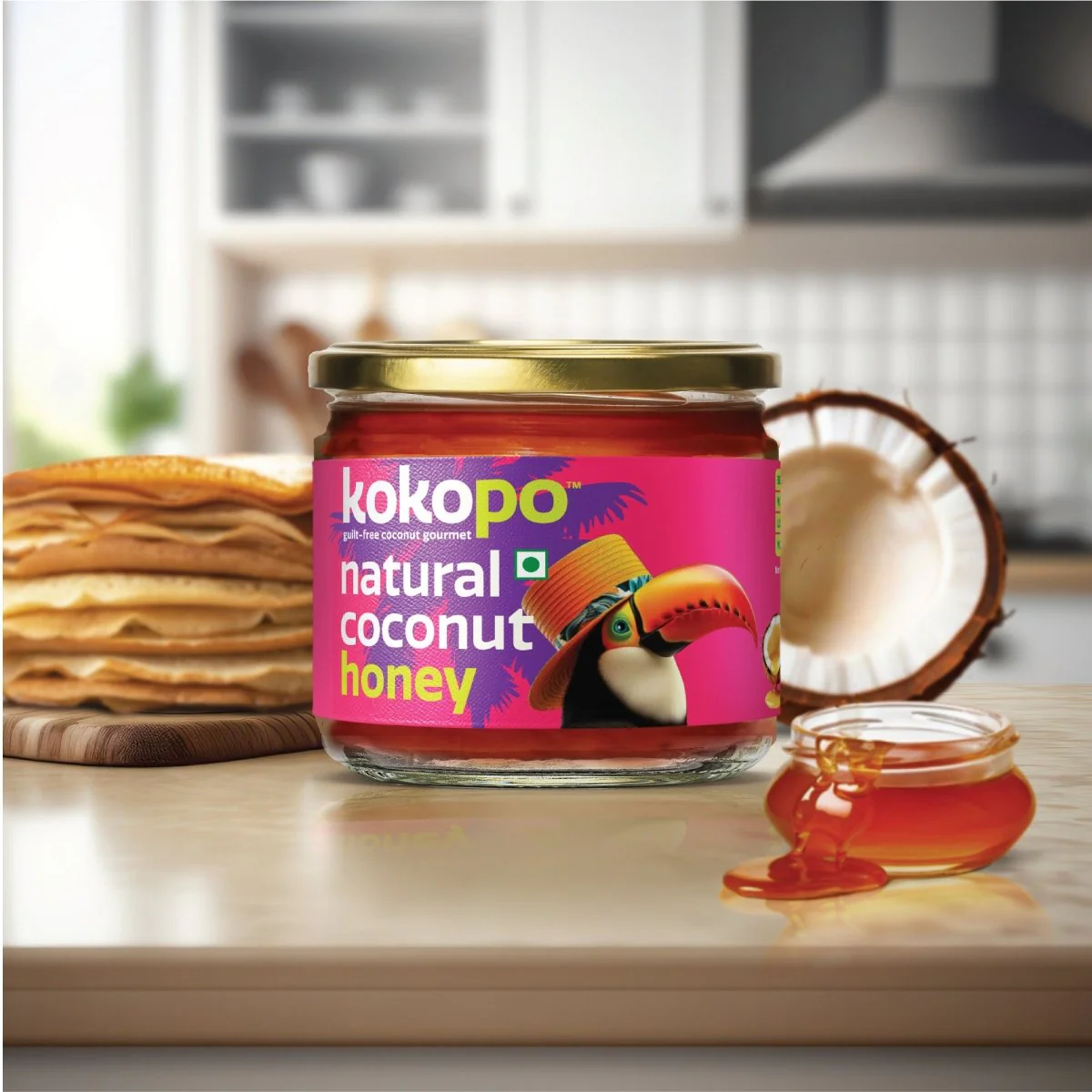 Natural Coconut Cream (400ml) & Coconut Honey (350g) Combo Pack - Image 3